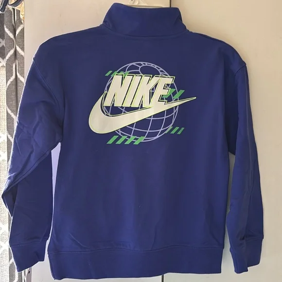 Nike Boys Just Do It, Zip Pull Over Size M-6, NWT - Picture 3 of 4